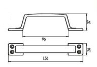 Омега РС-80  белая  Ручка-скоба (50,10!!!) 