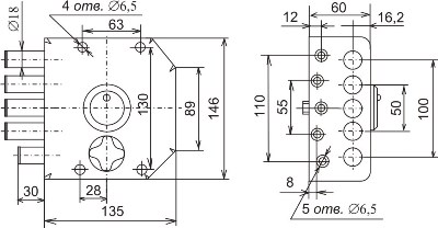 Сенат ЗНСЗ-4 5кл б/о (ЗНСЗ 3-5) 095 Замок накладной тяж (6)
