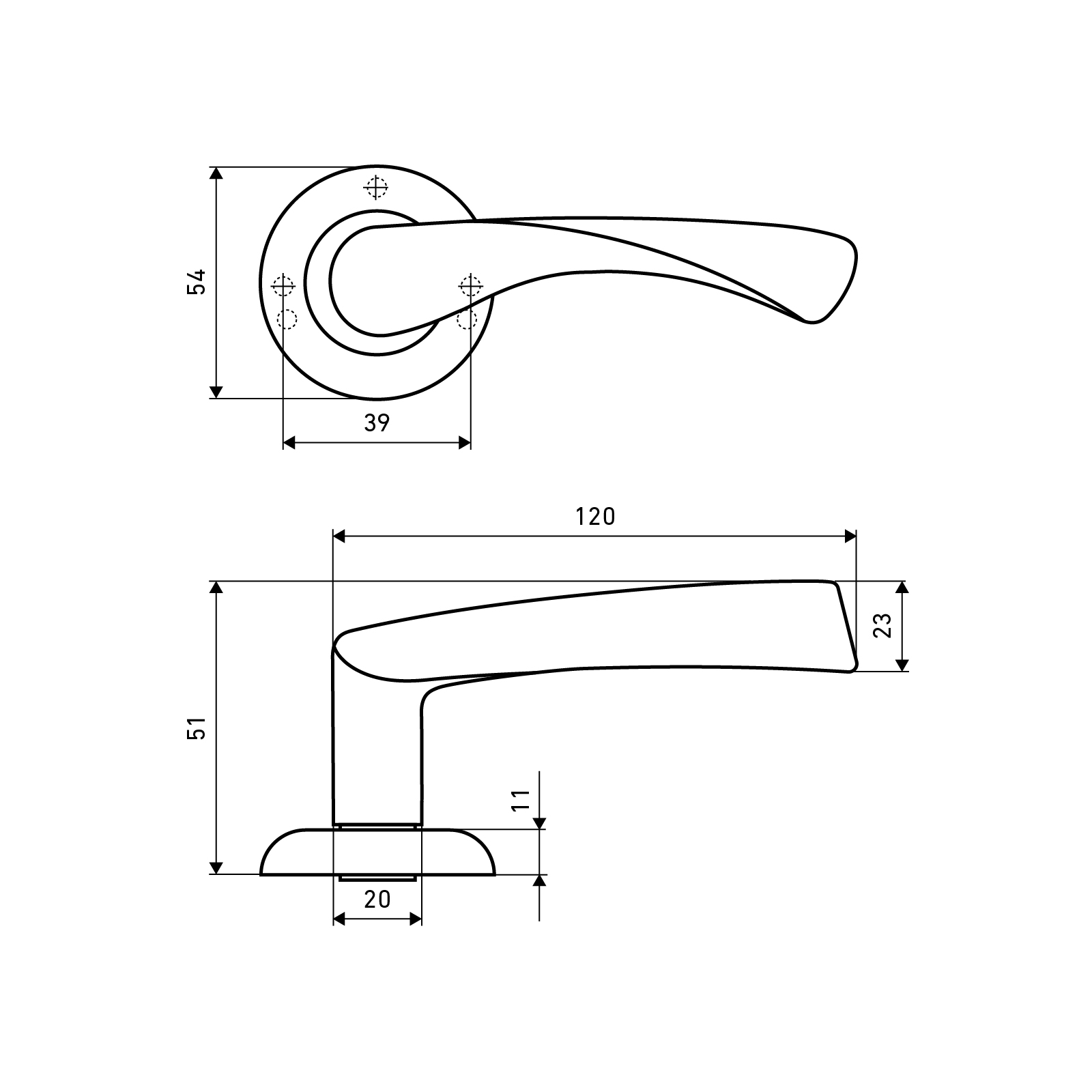 АЛЛЮР АРТ "ОСКАР" AC (1310) ст.медь С НАКЛАДКОЙ Комплект ручек (20)