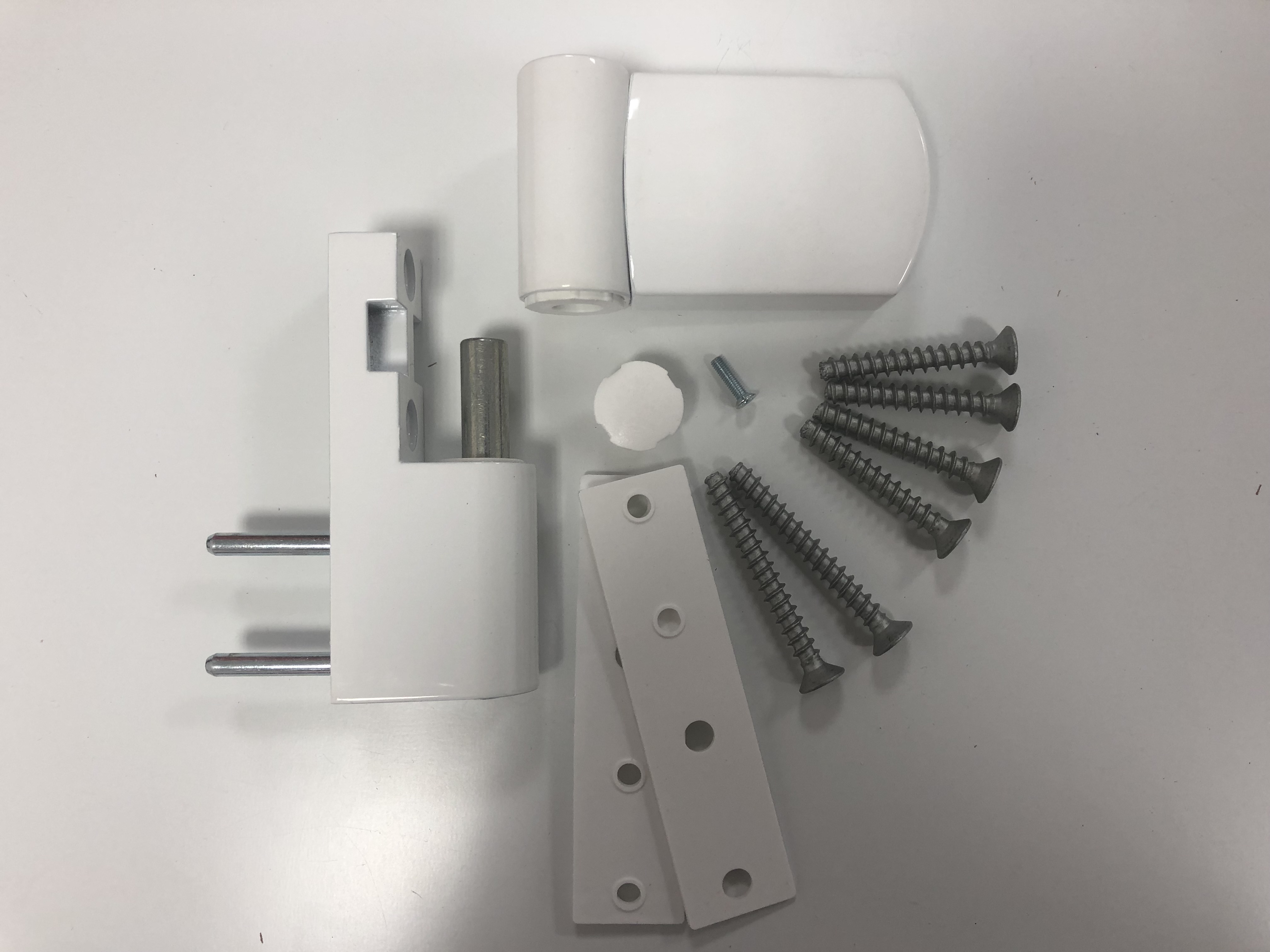 ЛДМ DH-R27.1 (02) (ан. Roto PS-27) 140 кг. Белый Ral 9016  Эконом Дверная петля для ПВХ (30)