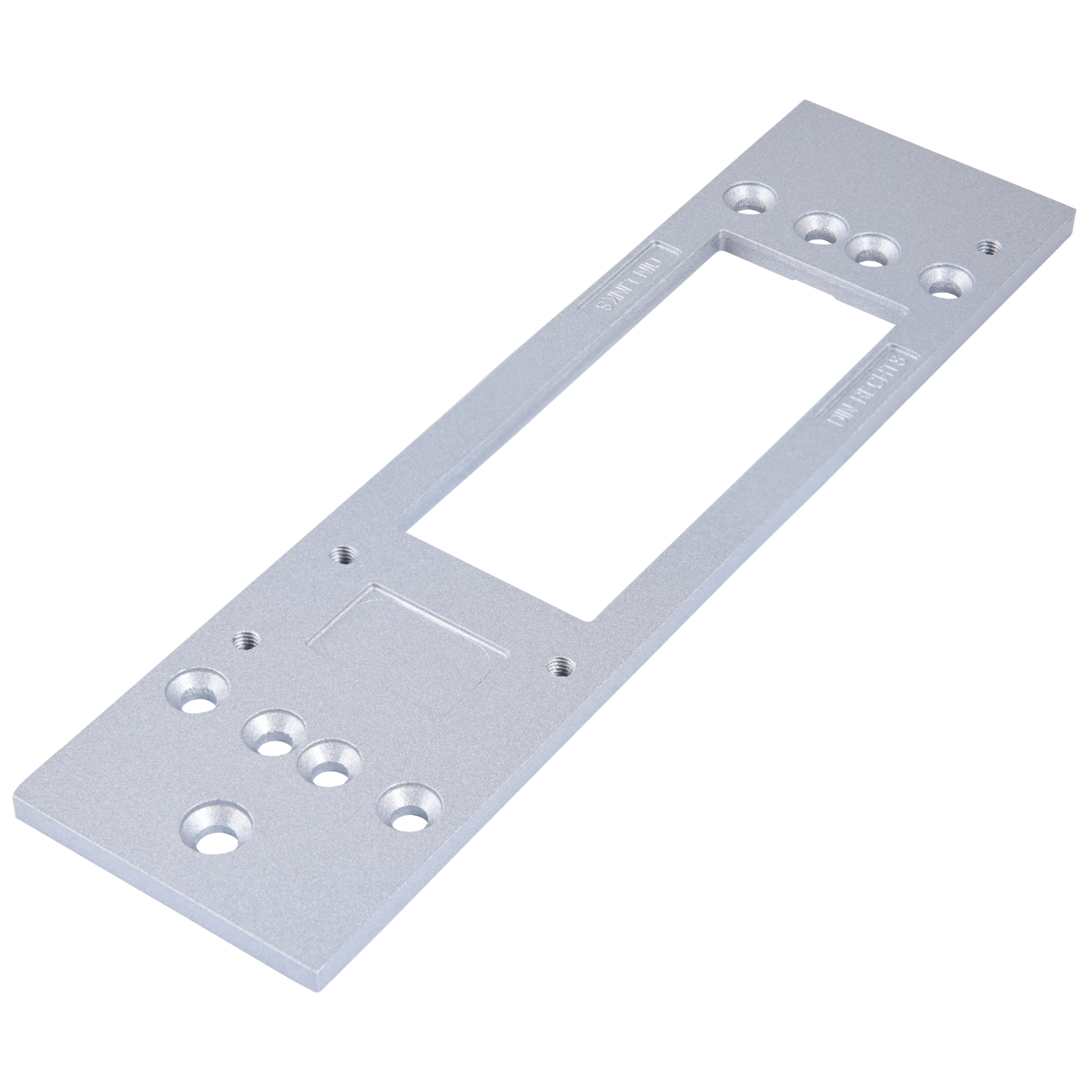 БУЛАТ Монтажная пластина МП-01(135х25х44) серебро для доводчика ДД812/5, ДД802/5 (100)