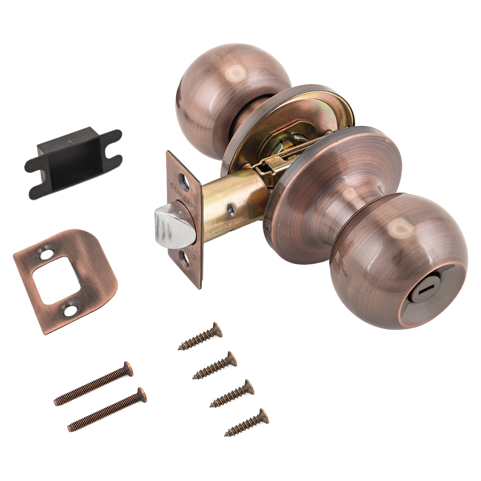 СТАНДАРТ 607 BK AC ст.медь фикс Защёлка (30)