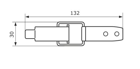 Домарт замок накидной цинк (50)