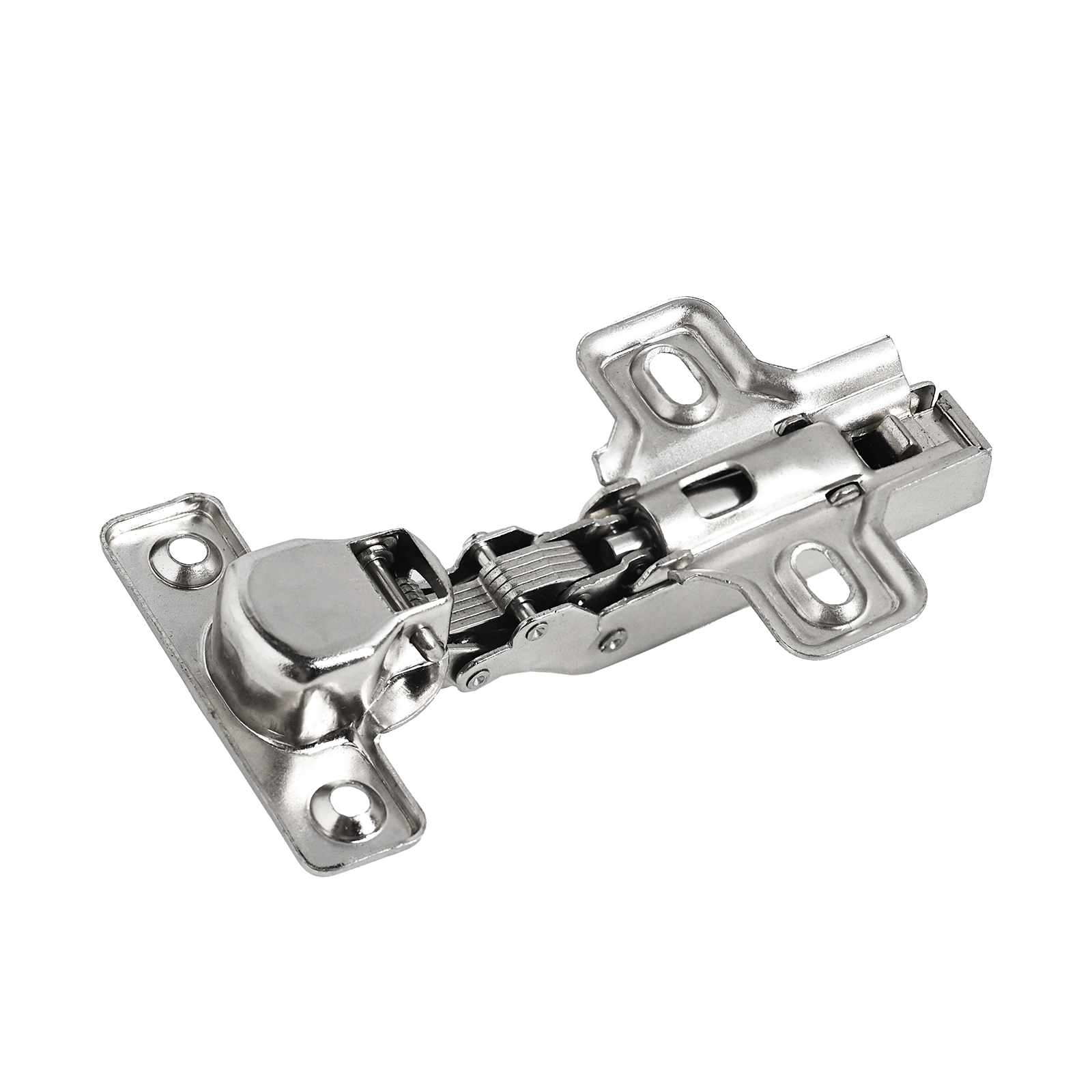 StahlBuro D26 Clip-on (Клип-Он) 2 шт., хром. Мини петля мебельная полунакладная с доводчиком (50)