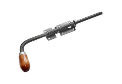 Засов Домарт с пружиной 400мм б/п d-16мм (5)