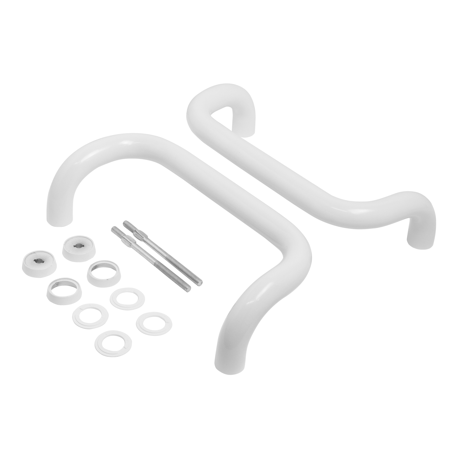 ЛДМ... FURAL 300 мм белая (алюм.) Ручка-скоба(01.300.30 RAL 9016) (5) 