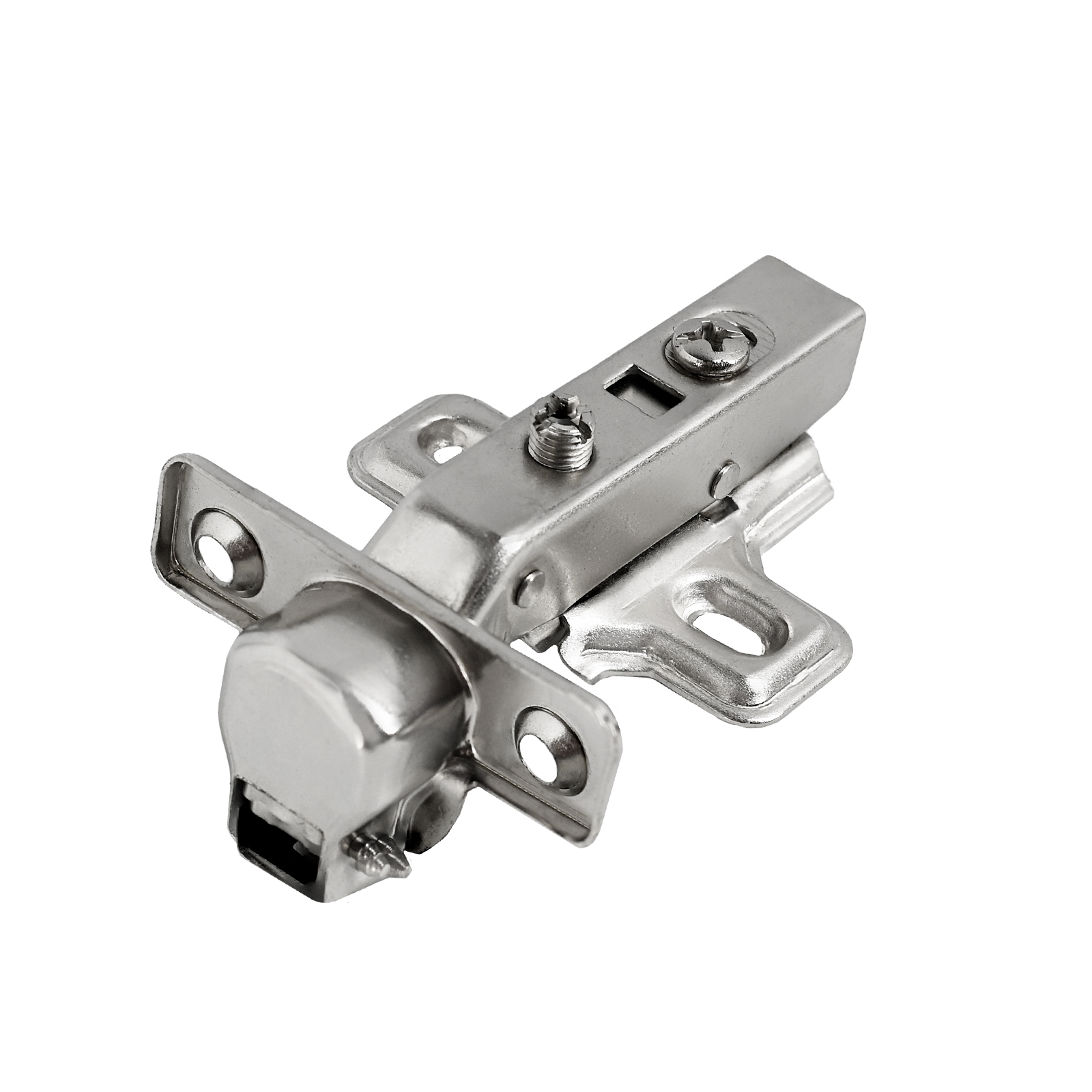 StahlBuro D26 Clip-on (Клип-Он) 2 шт., хром. Мини петля мебельная полунакладная с доводчиком (50)