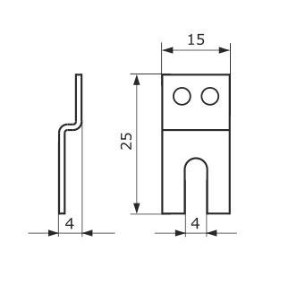 Домарт навеска для багетных рамок серый металлик  (компл.10 шт.) (50)