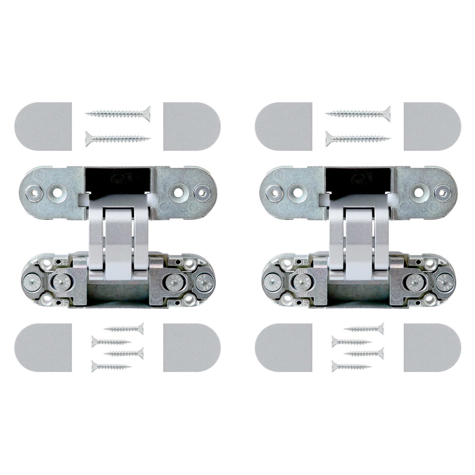 АЛЛЮР АРТ 110*30 3D матовый никель ЦЕНА ЗА 2 шт.Петля дверная скрытая (16)