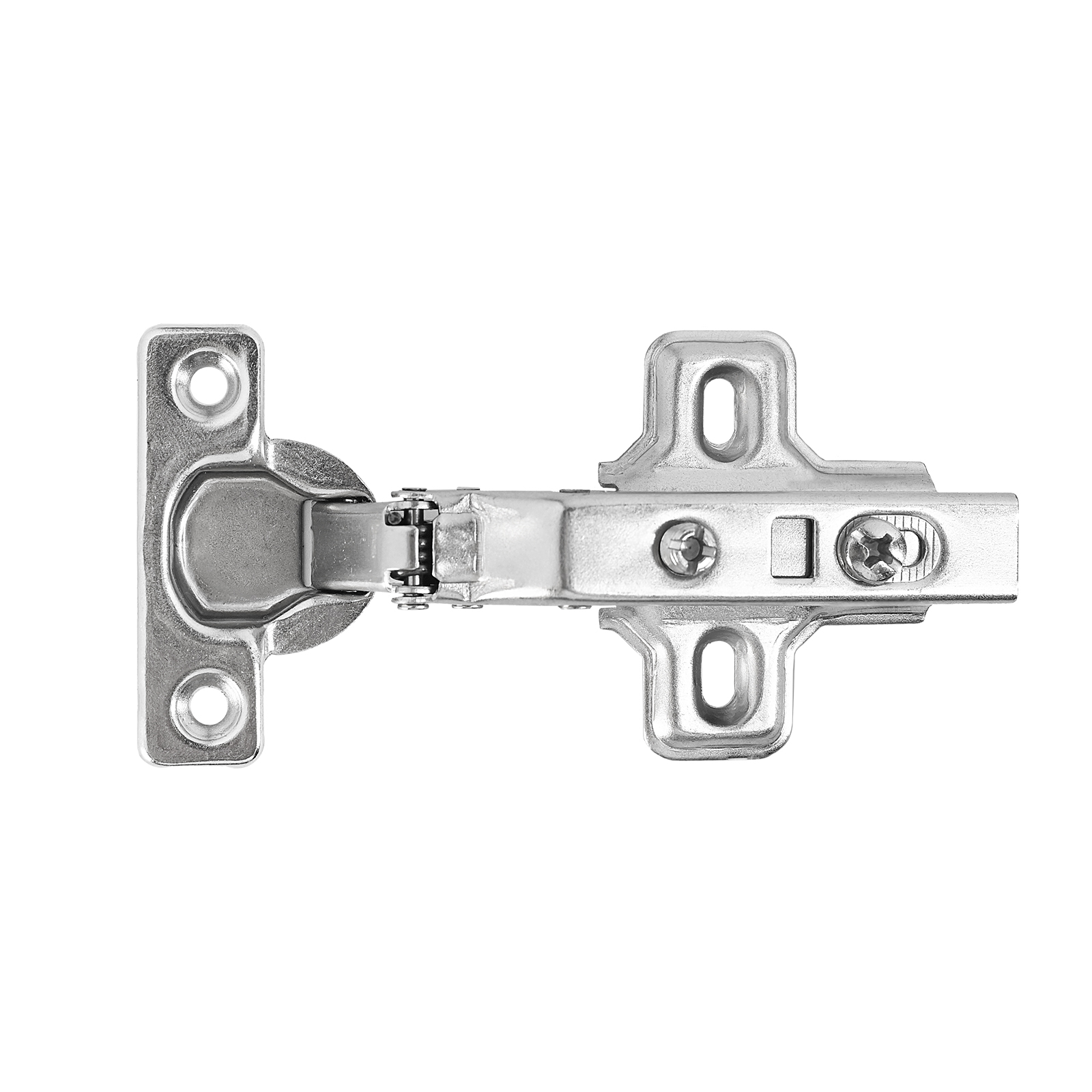 StahlBuro D26 Clip-on (Клип-Он) 2 шт., хром. Мини петля мебельная полунакладная с доводчиком (50)