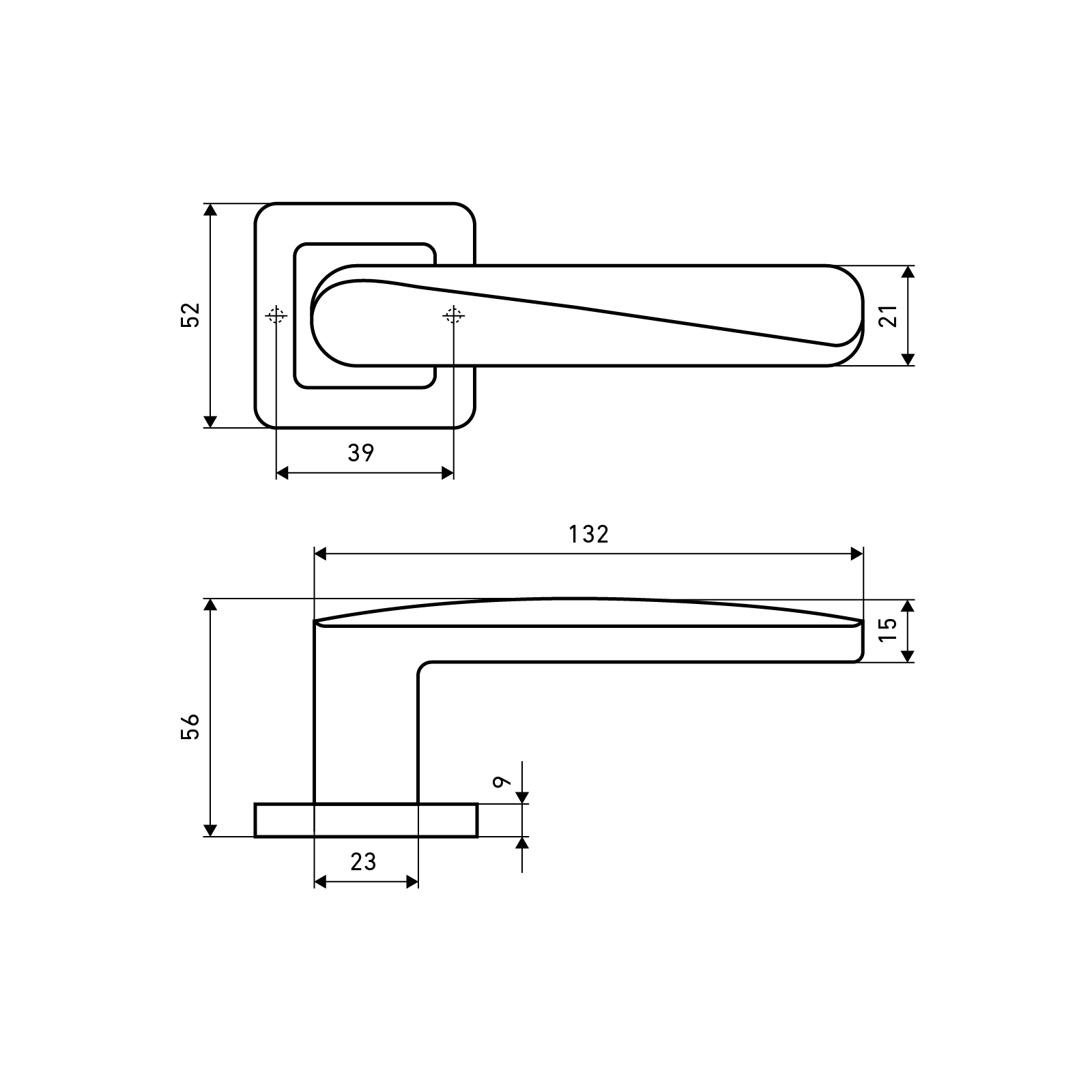 АЛЛЮР АРТ "УМА" MBN (2740) графит Комплект ручек (20)