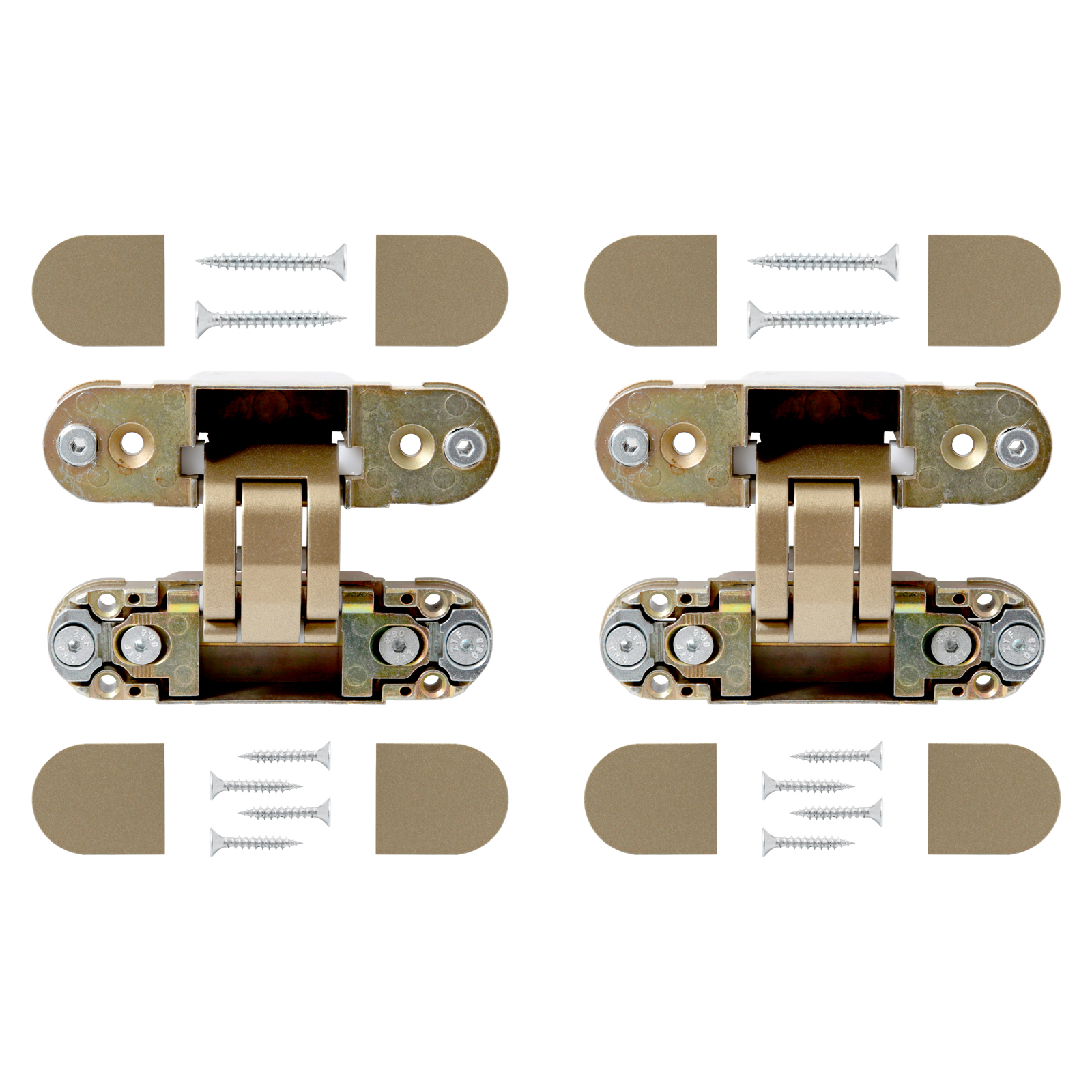 АЛЛЮР АРТ 110*30 3D матовое золото ЦЕНА ЗА 2 шт.Петля дверная скрытая (16)