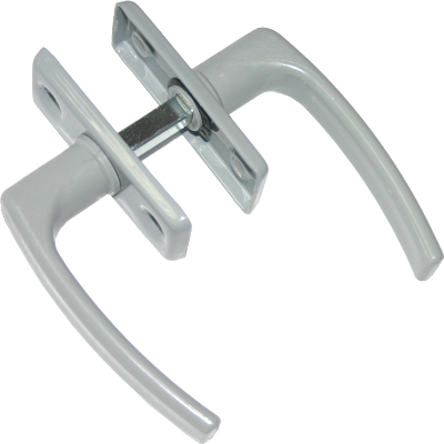 Кунгур Ручка двухсторонняя для теплиц пласт. серый/цинк (50,5!!!)