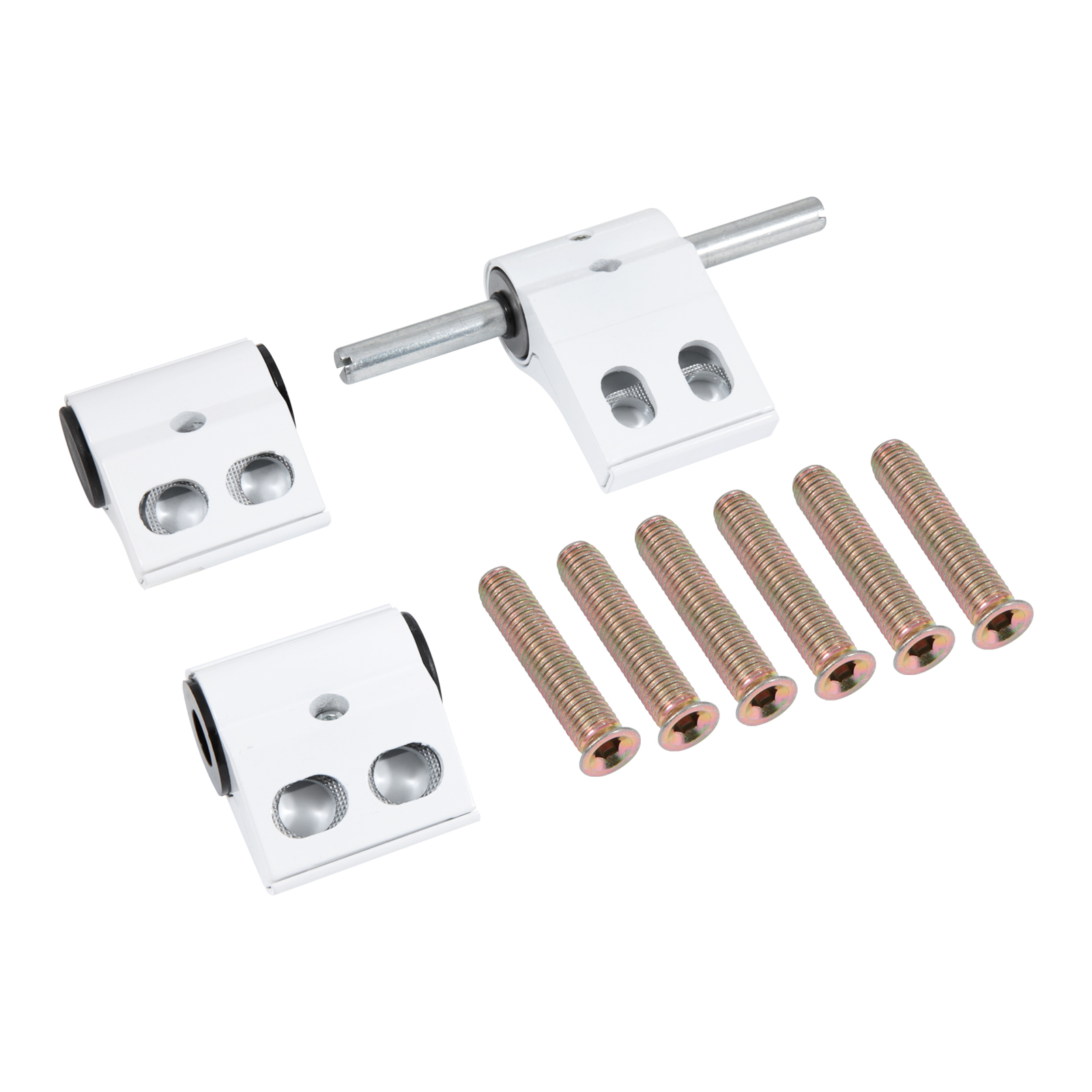 БУЛАТ ПН-153,5х96.9016 белый,1 подшип., 3-х секц. петля дверная для алюм. дверей,(U3-P1A) (16,2)