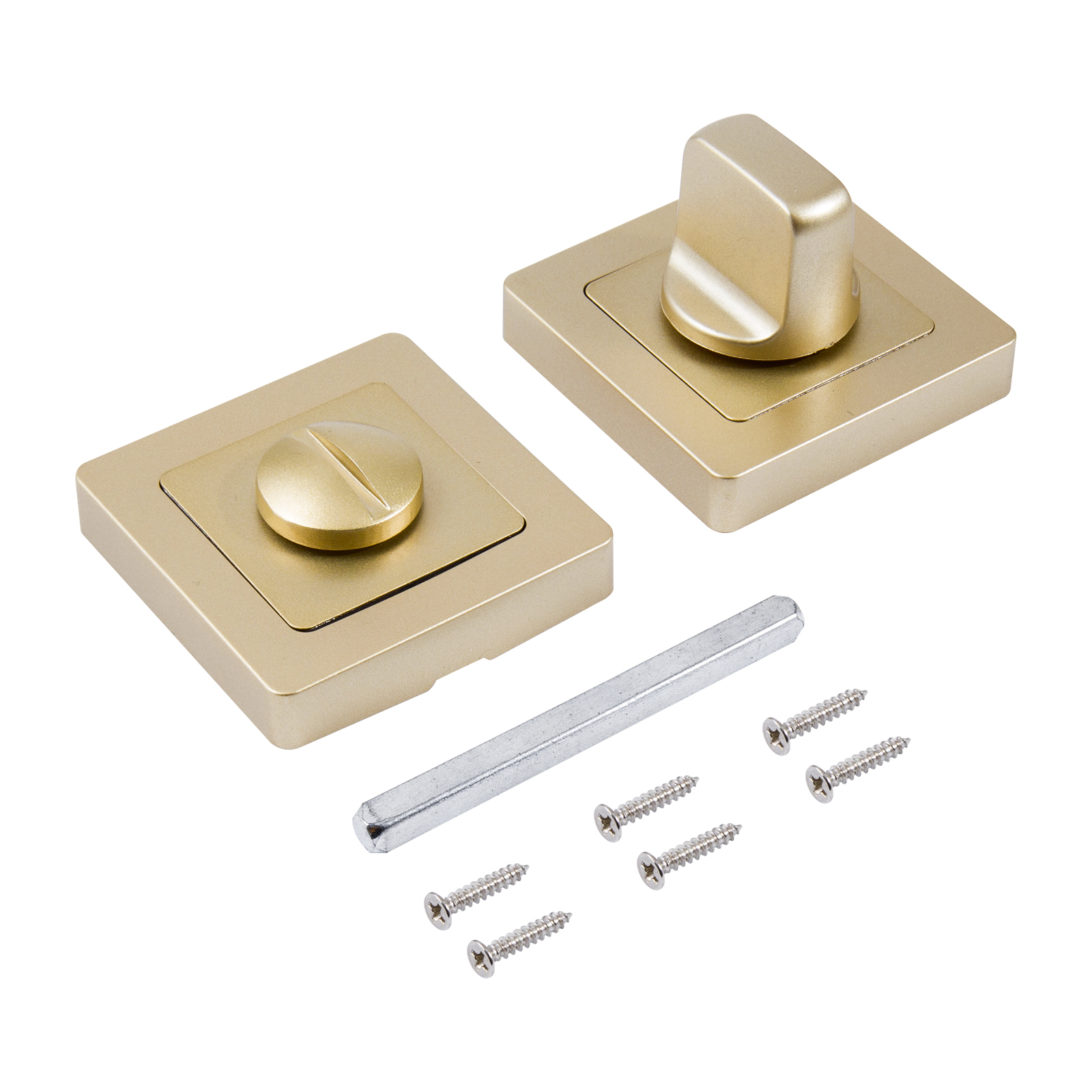 Сантехническая завертка к ручкам СТАНДАРТ P-BK-S1 MSG матовое золото (100,5)