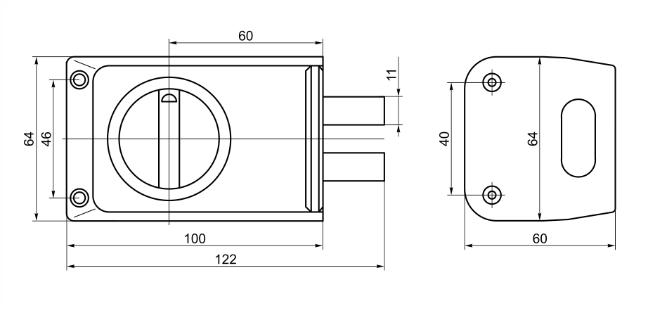 Рязань ЗНД-1А/Д полимер 88300 Замок накладной (20)