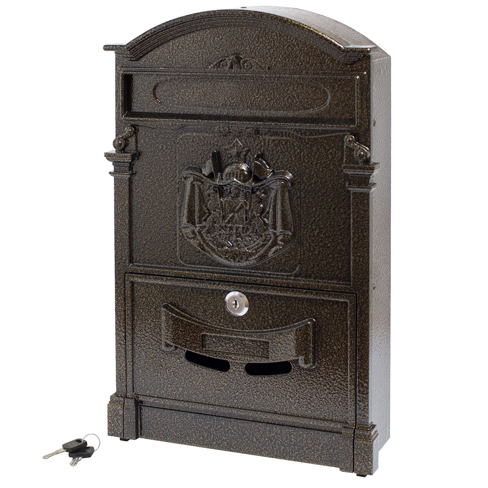 Ящик почтовый АЛЛЮР №4010 бронза (5)