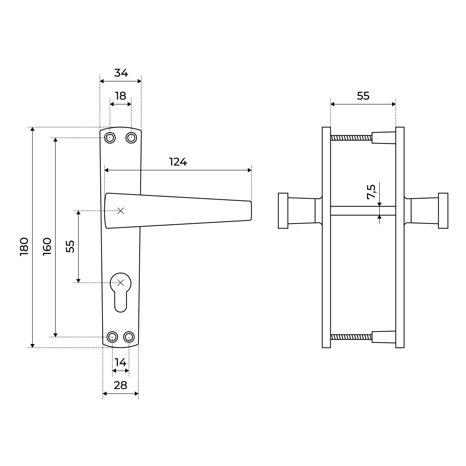 Птимаш к ЗВ4-3.01 титан Ручки на планке (15)