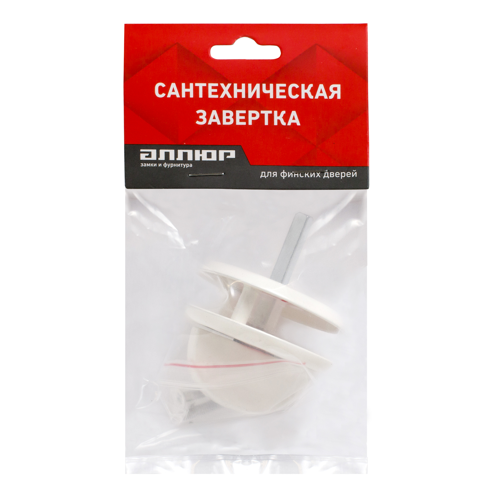 Сантех.завертка к ручкам АЛЛЮР 0350WC WW белый для финских дверей (100,10) Сантех.завертка к ручкам АЛЛЮР 0350WC WW белый для финских дверей (100,10)