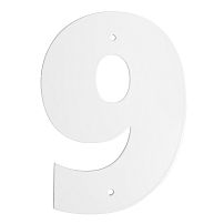 Цифра дверная Пермь "9" белая 140 мм Цифра дверная Пермь "9" белая 140 мм