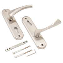 Апекс HР-61,5.1023-AL-NIS мат.никель к замку Апекс серии 10хх Комплект ручек (24) Апекс HР-61,5.1023-AL-NIS мат.никель к замку Апекс серии 10хх Комплект ручек (24)