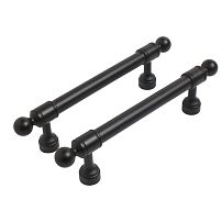 StahlBuro AP2306-96 2шт., BL матовый черный. Ручка-скоба мебельная (20, 200) StahlBuro AP2306-96 2шт., BL матовый черный. Ручка-скоба мебельная (20, 200)