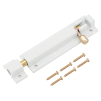 Апекс DB-05-100-W белый (500-100-W)  Шпингалет накладной  (200,20)