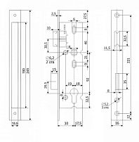 Гардиан PROFI (ПРОФИ) 30.11.16 б/о без ц/м, м/о 92мм Замок врезной б/руч (15)