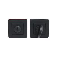 Сантехническая завертка к ручкам АЛЛЮР АРТ BK-S1 BL / BL(411515) матовый черный (100,10)