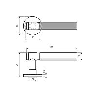 ALLUR ART COLLECTION "PARADISO" MAB (5230) мат.бронза Комплект ручек (20)
