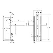 СТАНДАРТ 8520.01.9005 черный, ключ-ключ  Замок врезной с/руч  (20)