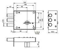 Симеко ЗНУ*5 (002) Замок накладной тяж (10) Симеко ЗНУ*5 (002) Замок накладной тяж (10)
