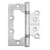 АЛЛЮР 100х75 2BB SCP КОРОБКА 2,5мм мат.хром Петля накладная без врезки 2 шт (50,10)