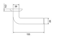 PUERTO AL 510-08 SN/NP матовый никель/никель Комплект ручек (20)