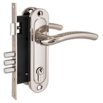 Апекс 1527/60-NI/NIS никель/мат.никель Замок врезной с/руч (20) Апекс 1527/60-NI/NIS никель/мат.никель Замок врезной с/руч (20)