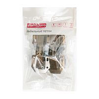 StahlBuro 104*44 (большая) А-8 (8-шарнирная) 2шт., черная. Петля мебельная без врезки (50) StahlBuro 104*44 (большая) А-8 (8-шарнирная) 2шт., черная. Петля мебельная без врезки (50)