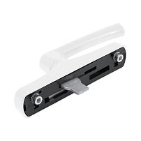 БУЛАТ РО-02А.9016 белый, 1 ригель, ручка оконная для ал.профиля с европазом,(АРР-02/7CP/42) (32)