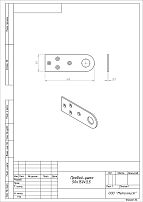 Проушина д/нав.замков Кунгур 50*150*3 цинк d25мм пара (25,5!!!)