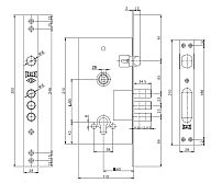 KALE 252 R W/B никель БЕЗ УПАК. без ц/м  б/о б/накл. Замок врезной тяж. (16) KALE 252 R W/B никель БЕЗ УПАК. без ц/м  б/о б/накл. Замок врезной тяж. (16)