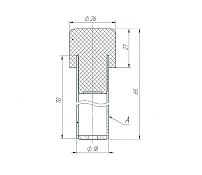 Зенит упор дверной УД-03 INOX настенный (150,15) Зенит упор дверной УД-03 INOX настенный (150,15)