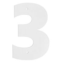 Цифра дверная Пермь "3" белая 140 мм Цифра дверная Пермь "3" белая 140 мм