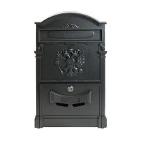 Ящик почтовый АЛЛЮР №4011 "Герб" черный (5) Ящик почтовый АЛЛЮР №4011 "Герб" черный (5)