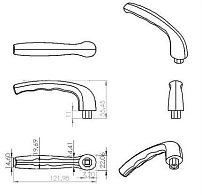 Ручка для пластиковых окон ЭЛИТ (WINSA) штифт 35 мм белая RAL-9016 (100,5!!!) Ручка для пластиковых окон ЭЛИТ (WINSA) штифт 35 мм белая RAL-9016 (100,5!!!)