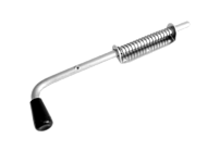 Засов Домарт с пружиной ЗСП-400 мод.5 цинк d-16мм (5) 