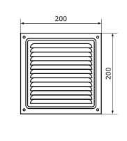 Домарт 200*200 (бронза антик) метал.Решетка вентил (50) Домарт 200*200 (бронза антик) метал.Решетка вентил (50)