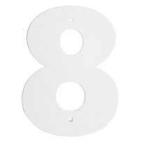 Цифра дверная Пермь "8" белая 140 мм Цифра дверная Пермь "8" белая 140 мм