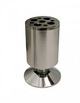 Soller опора мебельная 50*120 регулируемая аллюминий мат.хром (100)