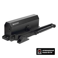 БУЛАТ Доводчик дверной ARCTIC ДД 504/5 A-B (80-150 кг) черный, морозостойкий (10)