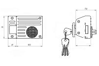 Д-град Зенит ЗН1-2.1 белый Замок накладной (16) Д-град Зенит ЗН1-2.1 белый Замок накладной (16)