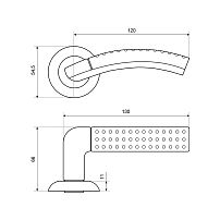 СТАНДАРТ 26 SN/CP мат.никель/хром квадрат 140мм (В2В) Комплект ручек (40)